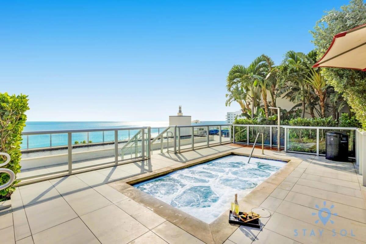 Tropical Oasis - Rooftop Pool- Near Beach - Gym Appartement Hollywood Buitenkant foto