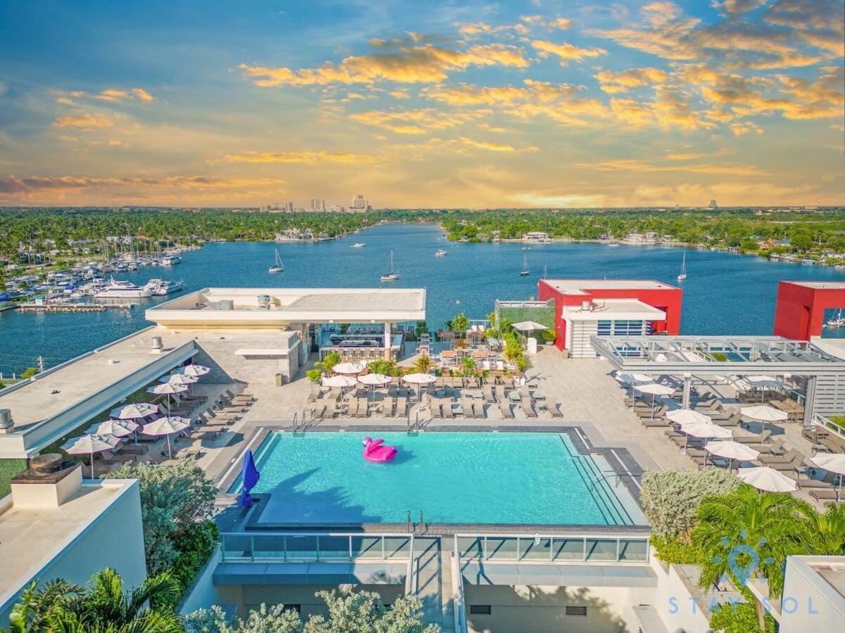 Tropical Oasis - Rooftop Pool- Near Beach - Gym Appartement Hollywood Buitenkant foto