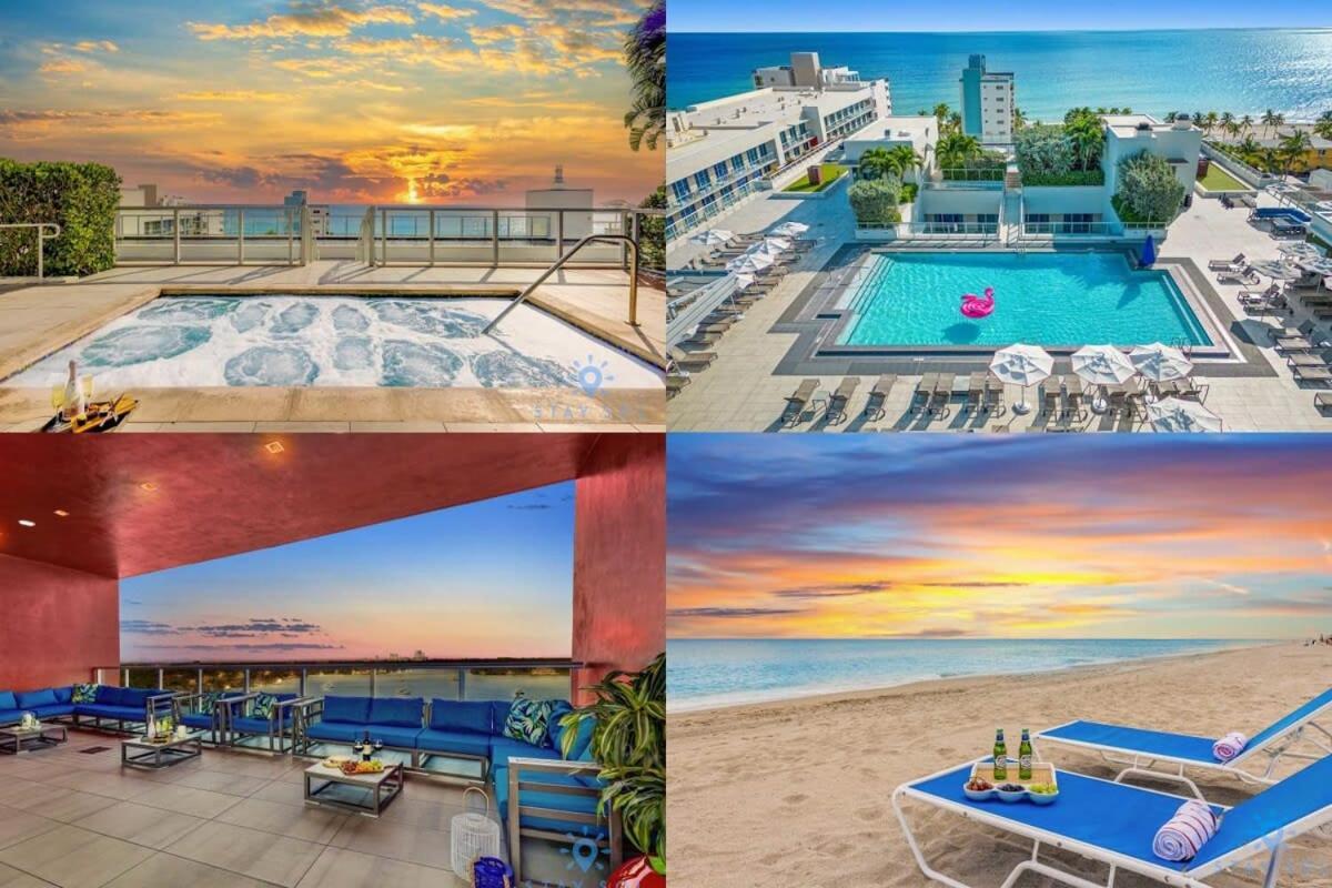 Tropical Oasis - Rooftop Pool- Near Beach - Gym Hollywood Buitenkant foto