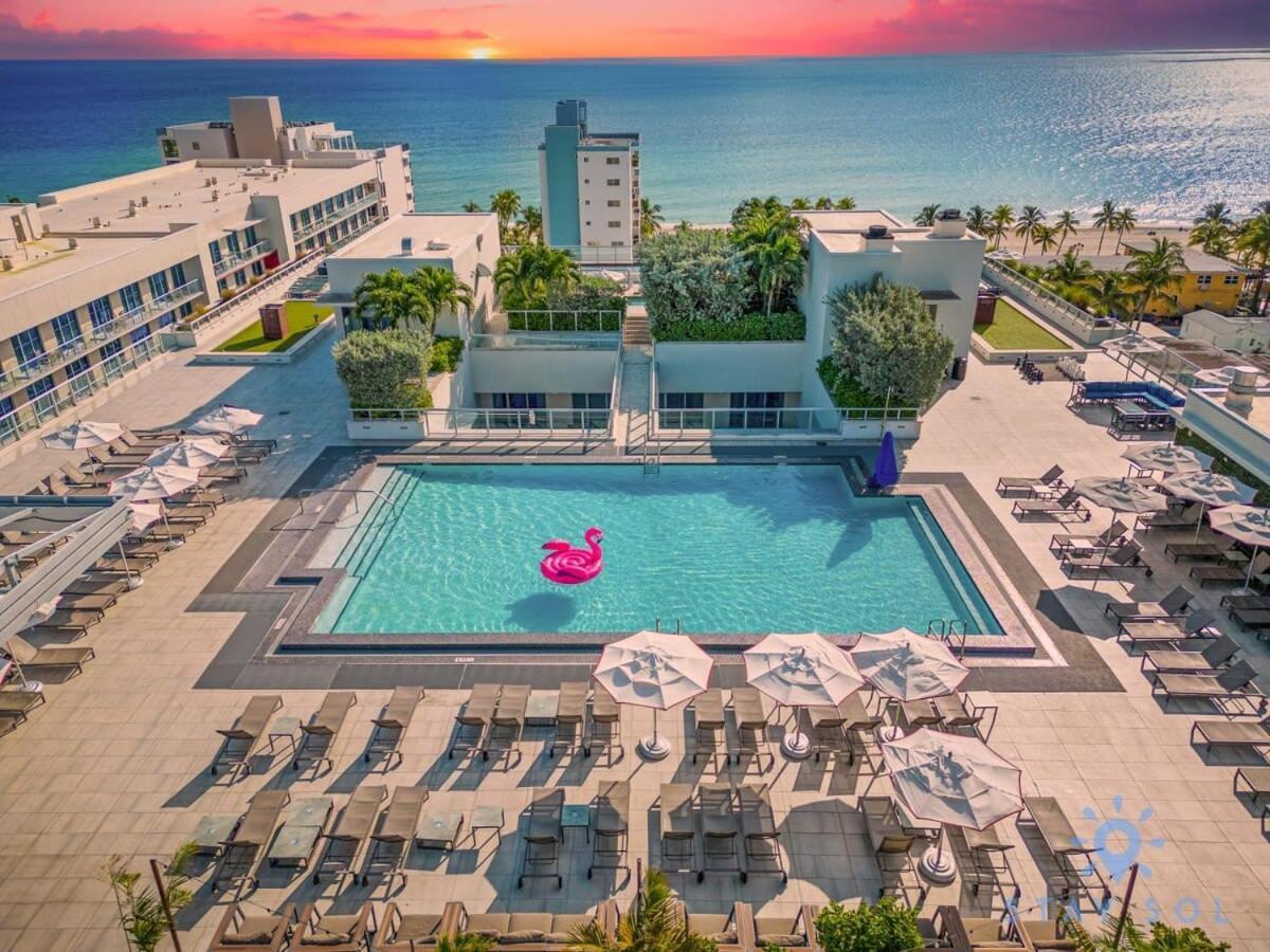 Tropical Oasis - Rooftop Pool- Near Beach - Gym Appartement Hollywood Buitenkant foto